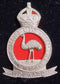 2nd LH Rgt. The Moreton Light Horse. White metal hat badge