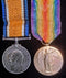 P145 Pair: British War & Victory Medal. 365 SGT. C. C. Charker 36BN AIF