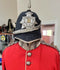 A Victorian Blue Cloth Helmet, Tunic with belt and trousers to Lieutenant Colonel Sapwell circa 1880 who was CO of the 3rd NORFOLK Volunteer Rifles.