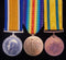 P131 Trio: BWM & VM 200559 Sgt, Territorial War Medal 2287 Pte. S. Caine, SOM L Infantry.