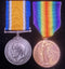 P144 Pair: British War & Victory Medal. 704 Pte. M. C. K. Stringer 52BN AIF