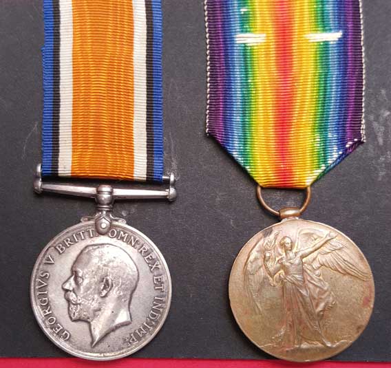 PAIR: British War and Victory Medal, both correctly impressed to 2892 PTE I. C. W. D. POWELL 37/BN AIF.
