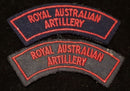 PAIR OF ROYAL AUSTRALIAN ARTILLERY SHOULDER FLASHES