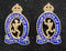 Australian Corps of Signals Officers Enamel Collar Badges