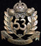 53rd Infantry Battalion - West Sydney Regiment - Brass Cap Badge (C293) $750