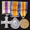 Miniatures Military Cross G.V.R. British War and Victory Medals