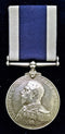 Single : Royal Naval Reserve Long Service & Good Conduct Medal, Edward VII issue, impressed to 346827 A F EASEY, E. A. 1CL. H.M.S. ASSISTANCE