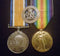 Pair: British war medal and Victory medal impressed to 7060 PTE F. NICHOLSON 6 BN AIF - EF SOLD