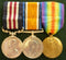 Trio: Military Medal, British War Medal and Victory Medal. Military Medal is name erased, British War Medal and Victory Medal are correctly impressed to 3802 CPL. D. M. Baldwin 12 Bn. AIF. - SOLD