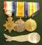 Trio: 1914/15 Star, British War Medal and Victory Medal.1914/15 Star and Victory Medal impressed to 30 T-SGT J. E. BAKER 12 L. H. RGT AIF - VF SOLD