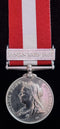 P59 Single: Canada General Service one clasp: “Fenian Raid 1866”106 Pte H Greenwood 4. 60 K R R C.