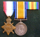 Pair: 1914/15 Star and British War medal (missing Victory medal). Both correctly impressed to 1665 PTE S. V. DONNELLY 1/BN A.I.F. - VF SOLD