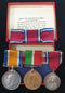 Trio: British war medal, Mercantile Marine and 1935 Jubilee Medal. First two impressed to MARY MC FARLANE. Jubilee un-named as issued - VF SOLD