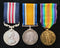 Trio: Military Medal, G.V.R. (29603 Gnr: R. Hindes. 18/By: 6 A. Bde: Aust: F.A.) British War Medal and Victory Medal impressed to 29603 T. CQMS R. Hindes 6 F.A.B. AIF - SOLD