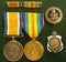 Pair: British War Medal and Victory Medal impressed to 6344 Pte. H. J. Lane 28 Bn  AIF - VF SOLD