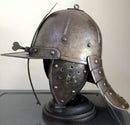 A very good Cromwellian Lobster Tail Helmet from the English Civil War 1642-1651. True in every respect for what you would expect from this period example. - SOLD