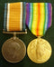 Pair: British War Medal and Victory Medal impressed to 6109 Pte. F. L. Macey 3 F.A.B. Pk. Sec. AIF - VF SOLD