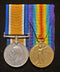 PAIR: British War and Victory Medal, both correctly impressed to 7534 PTE O. S. OWEN 3 BN AIF.