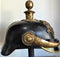 AN IMPERIAL GERMAN ARTILLERY OFFICERS PICKELHAUBE CIRCA 1900 A very sound leather skull with excellent lacquer. Ball top secured by four stars complete with original nuts and washers - SOLD