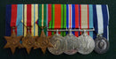 WX2246 George Sandercock  Seven; 1939/45 Star, Africa Star, Pacific Star, War Medal, Australian Service Medal and Greek War Medal. All Australian medals correctly impressed to WX2246 G Sandercock - VF SOLD