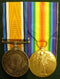 Pair: British War Medal and Victory Medal impressed to 1918 Pte. J.Treweek 34 Bn. AIF - VF SOLD